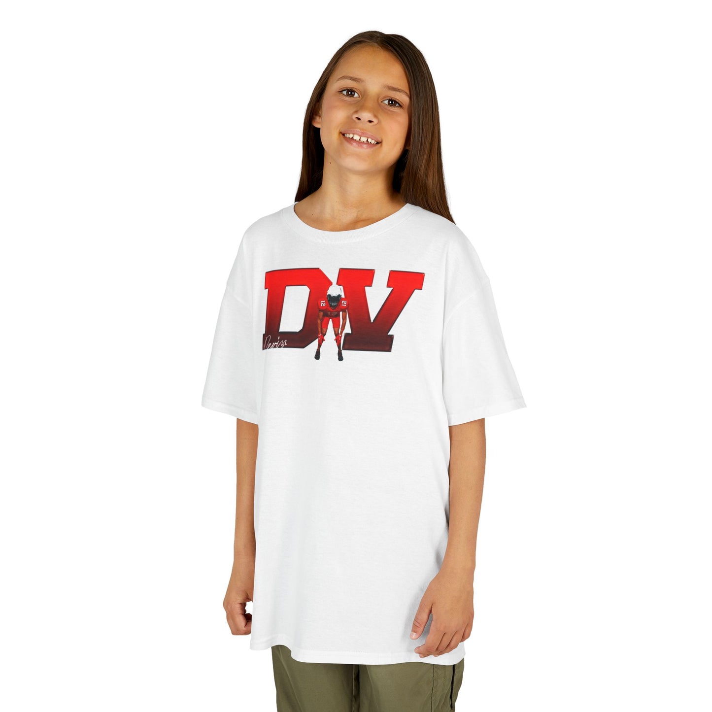 Devin Viola Big Iniitals Colored Kids Tee
