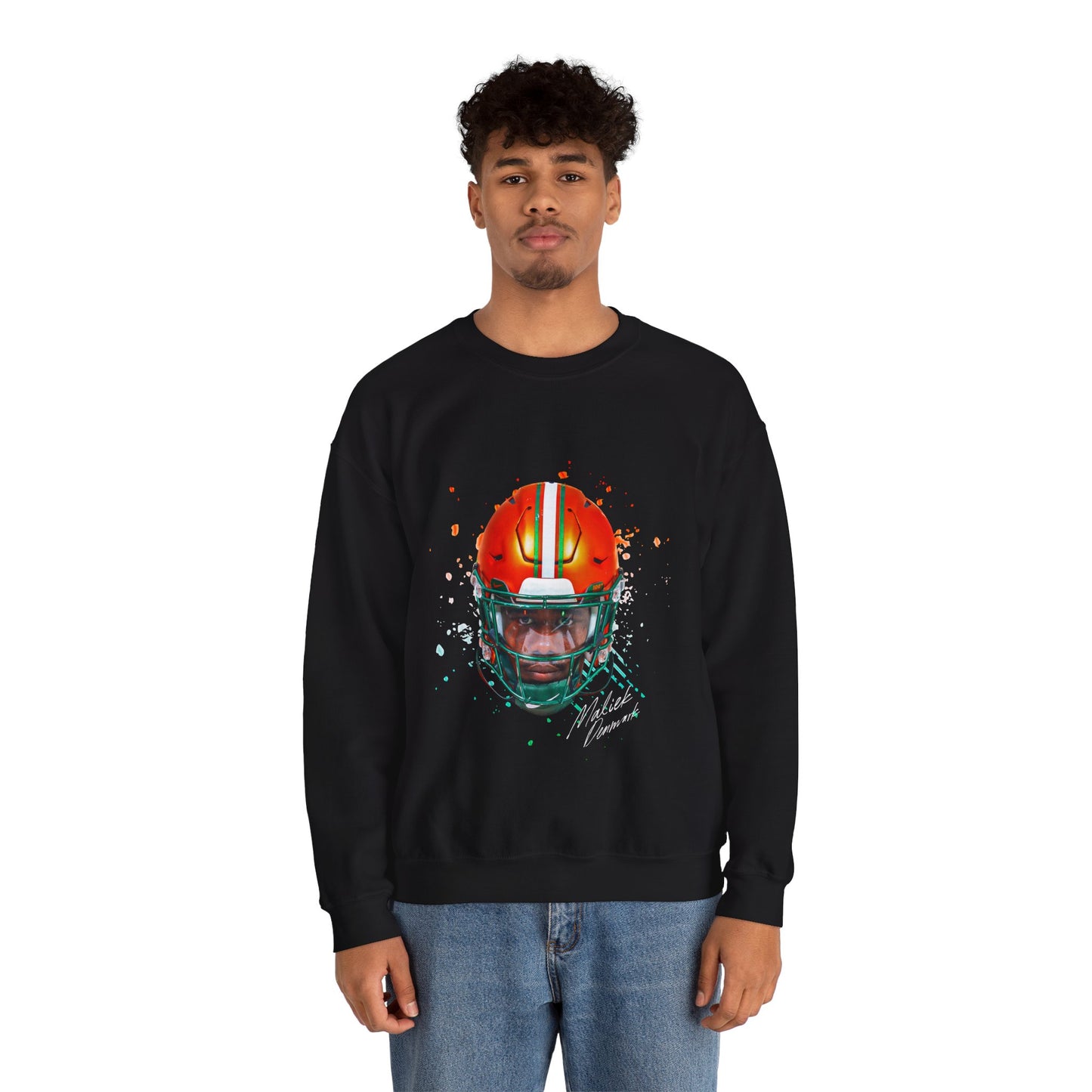 Maliek Denmark Big Head Crewneck Sweatshirt