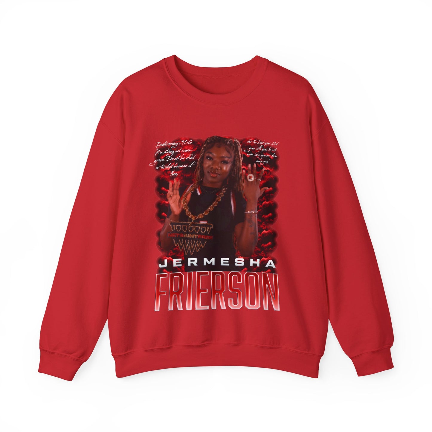Jermesha Frierson Featured Quote Crewneck Sweatshirt