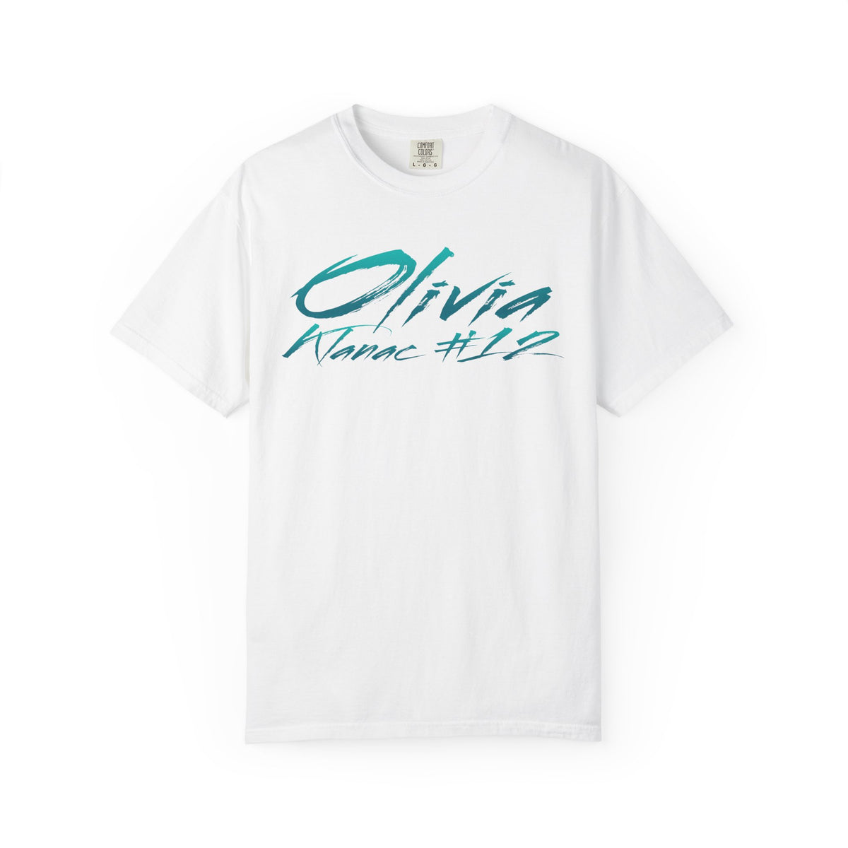 Olivia Klanac Cursive Name & Number Premium Tee