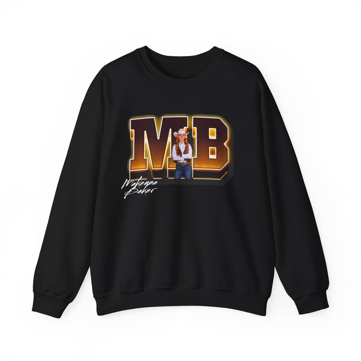 Makenna Baker Big Initials Crewneck Sweatshirt