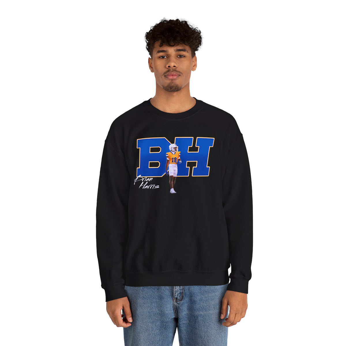 Brian Harris Big Initials Crewneck Sweatshirt
