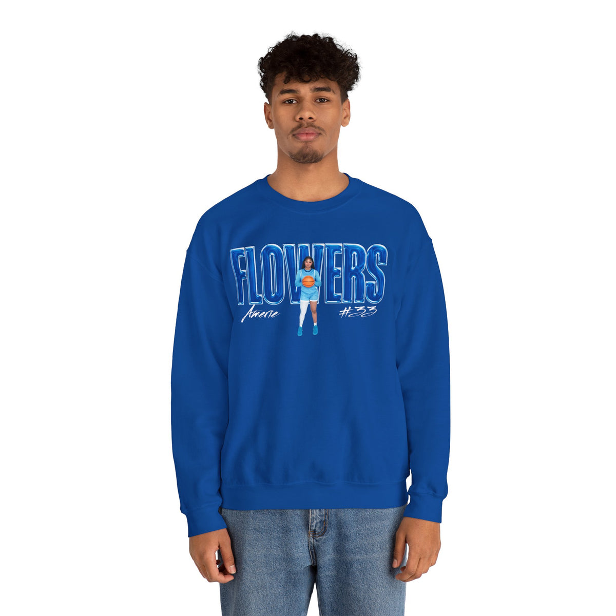 Amerie Flowers Lowkey Crewneck Sweatshirt
