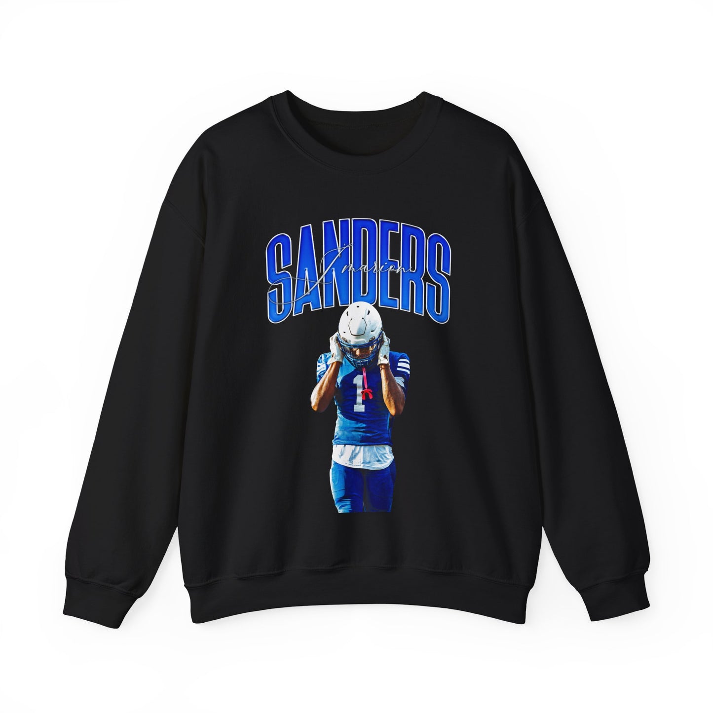 J'Marion Sanders Curved Combo Crewneck Sweatshirt