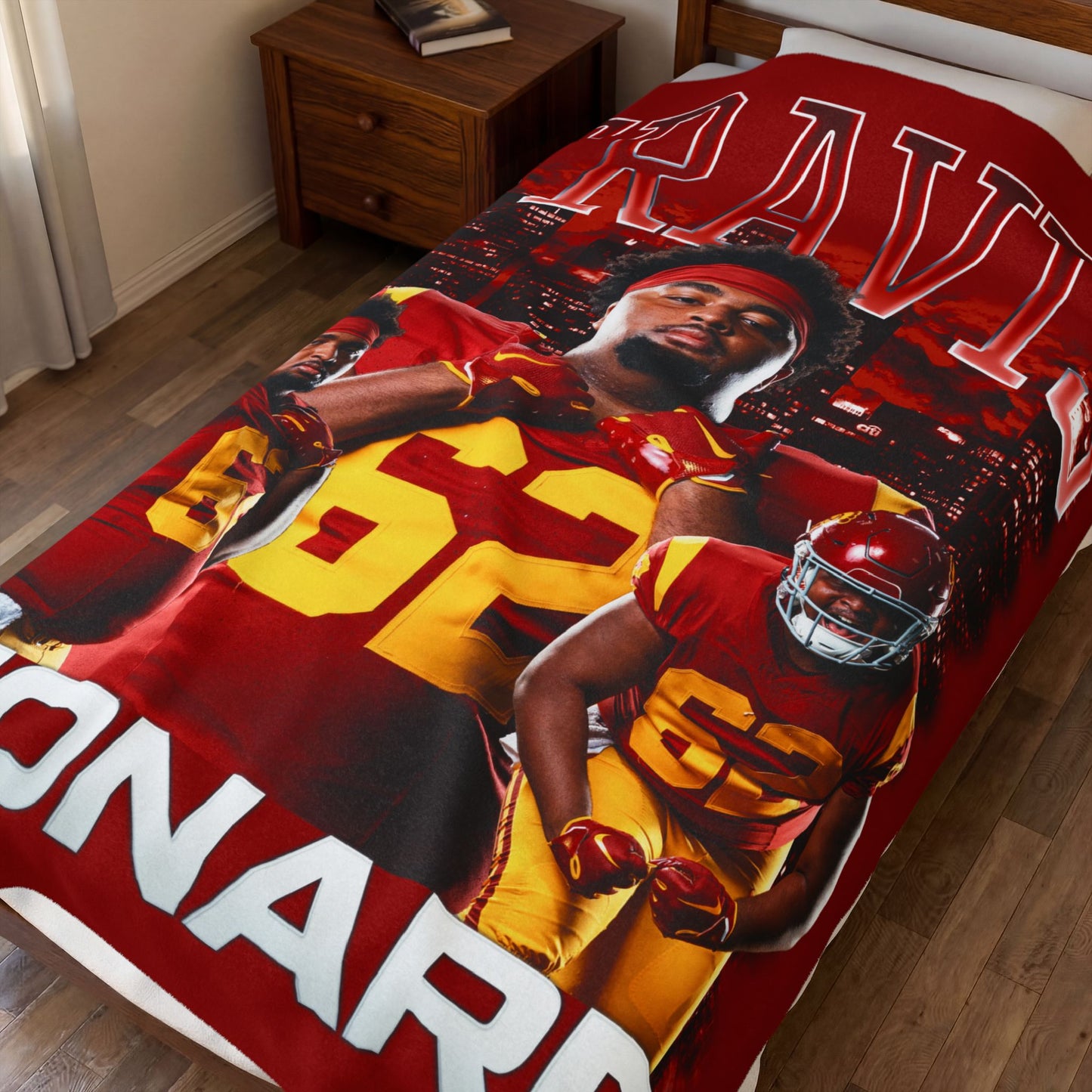 Travis Leonard 60"-80" Plush Blanket