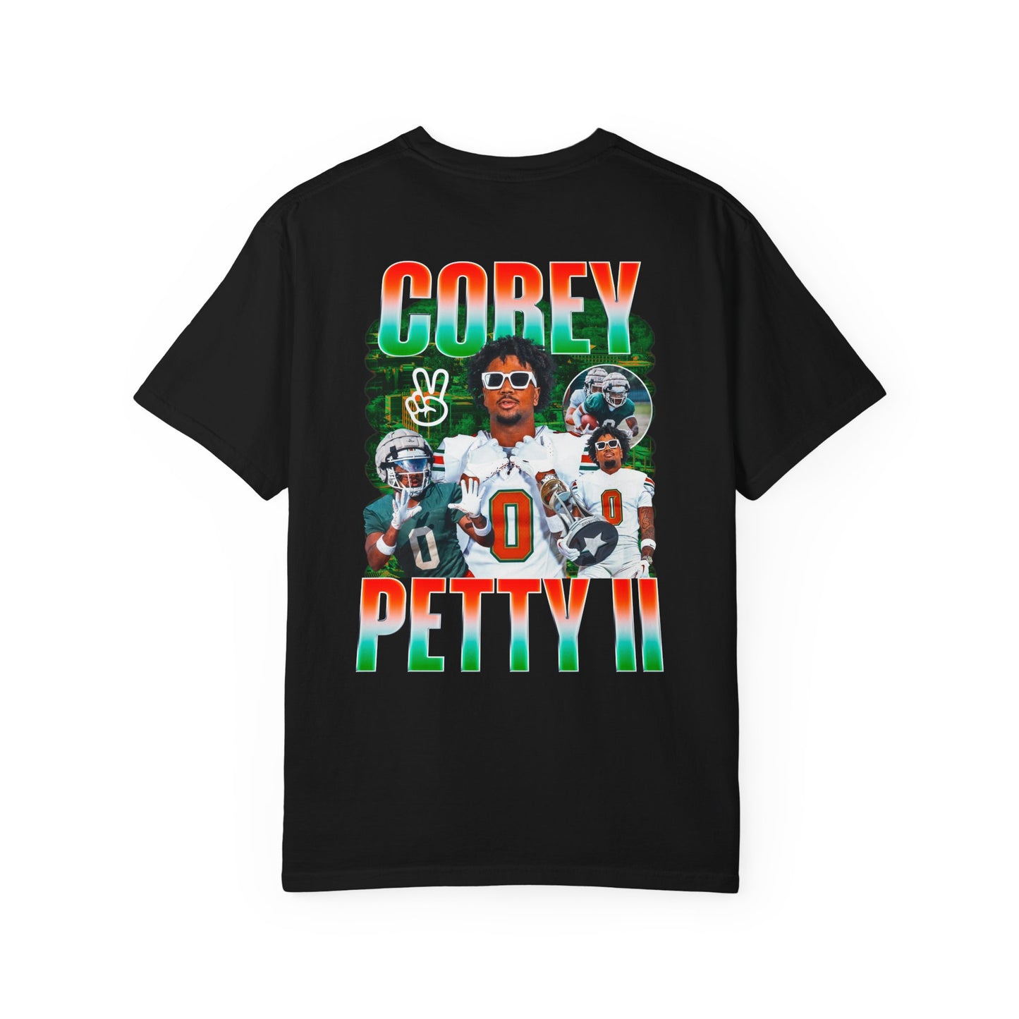 Corey Petty II Logo Front & Back Premium Tee
