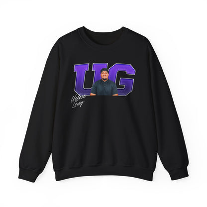 Uelese Grey Big Initials Crewneck Sweatshirt