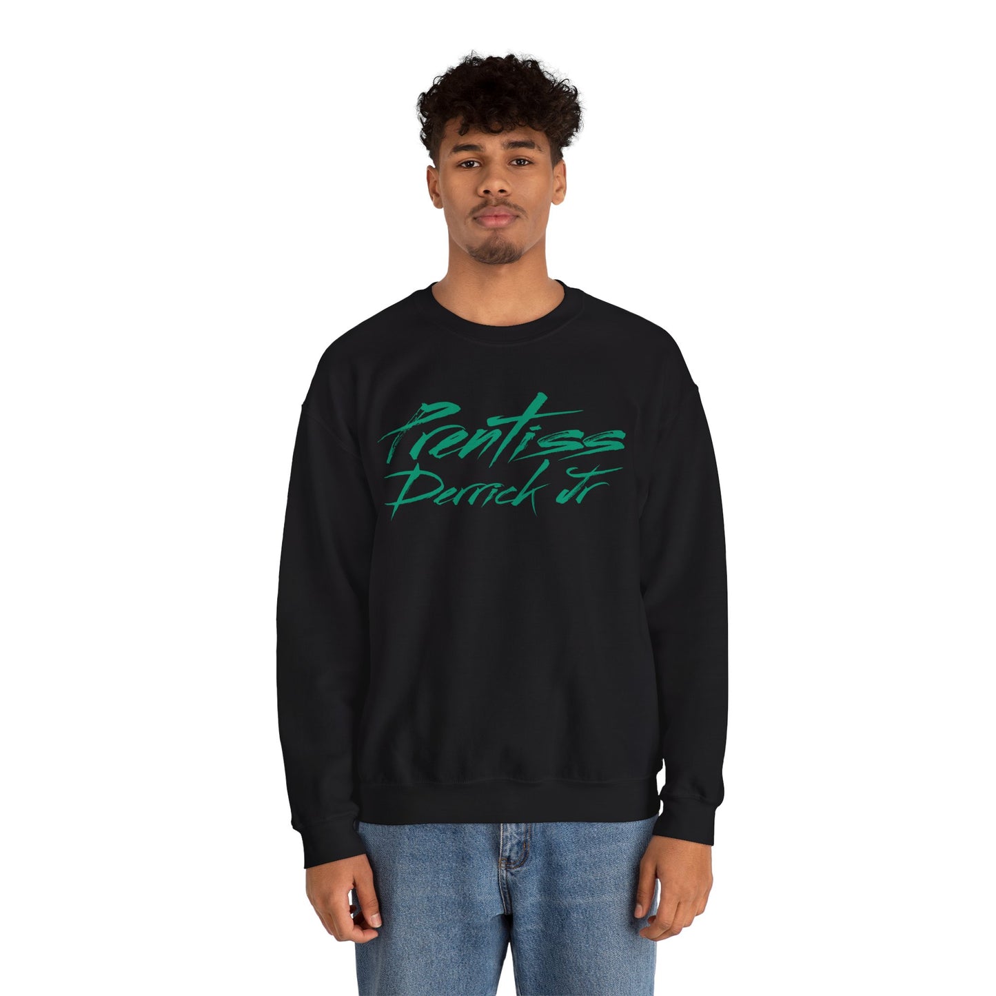 Prentiss Derrick Jr. Cursive Crewneck Sweatshirt