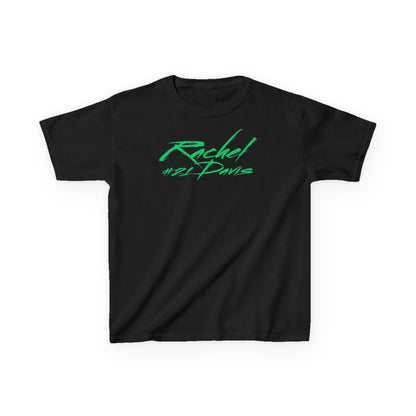 Rachel Davis Cursive Name & Number Kids Tee