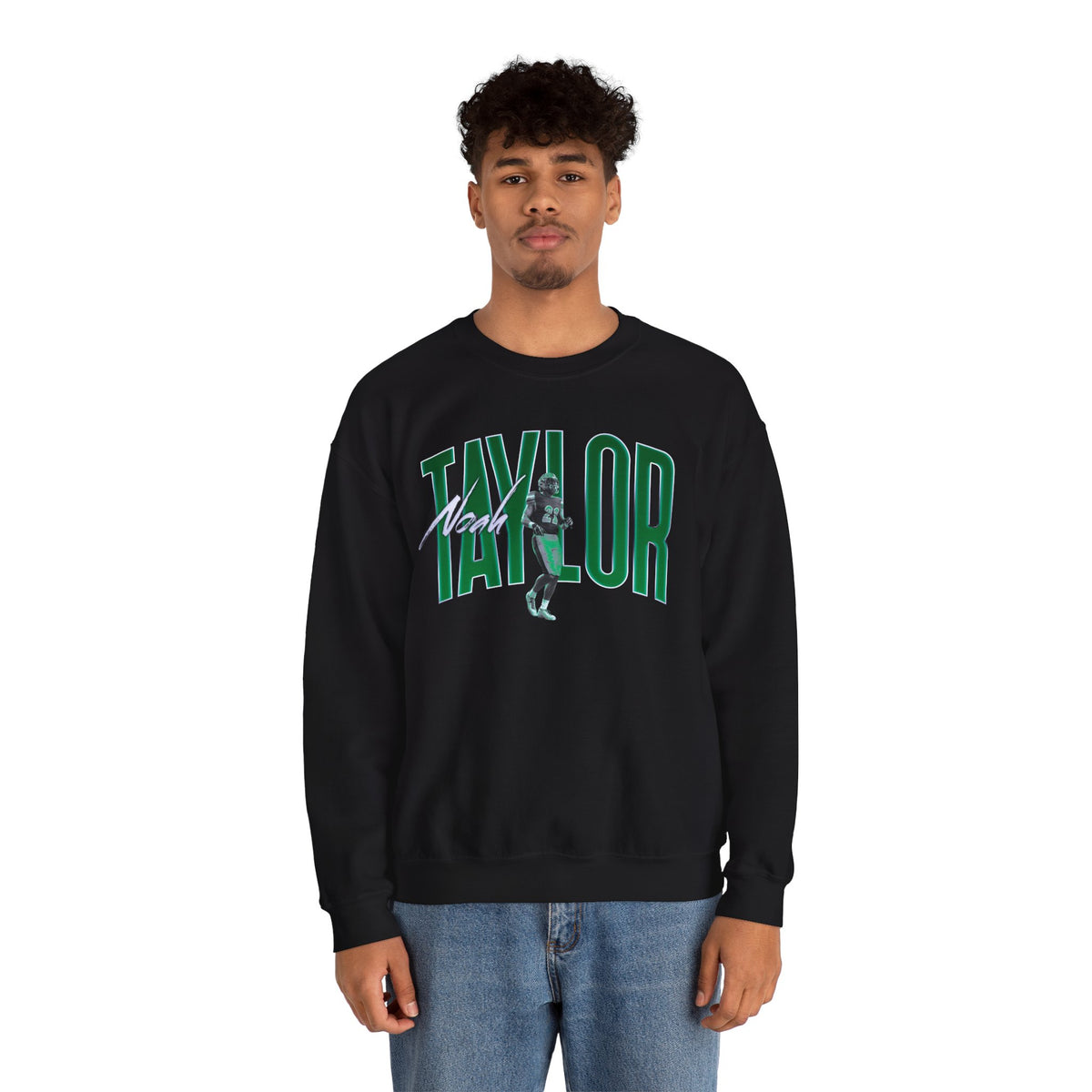 Noah Taylor Curved Combo Colored Crewneck Sweatshirt