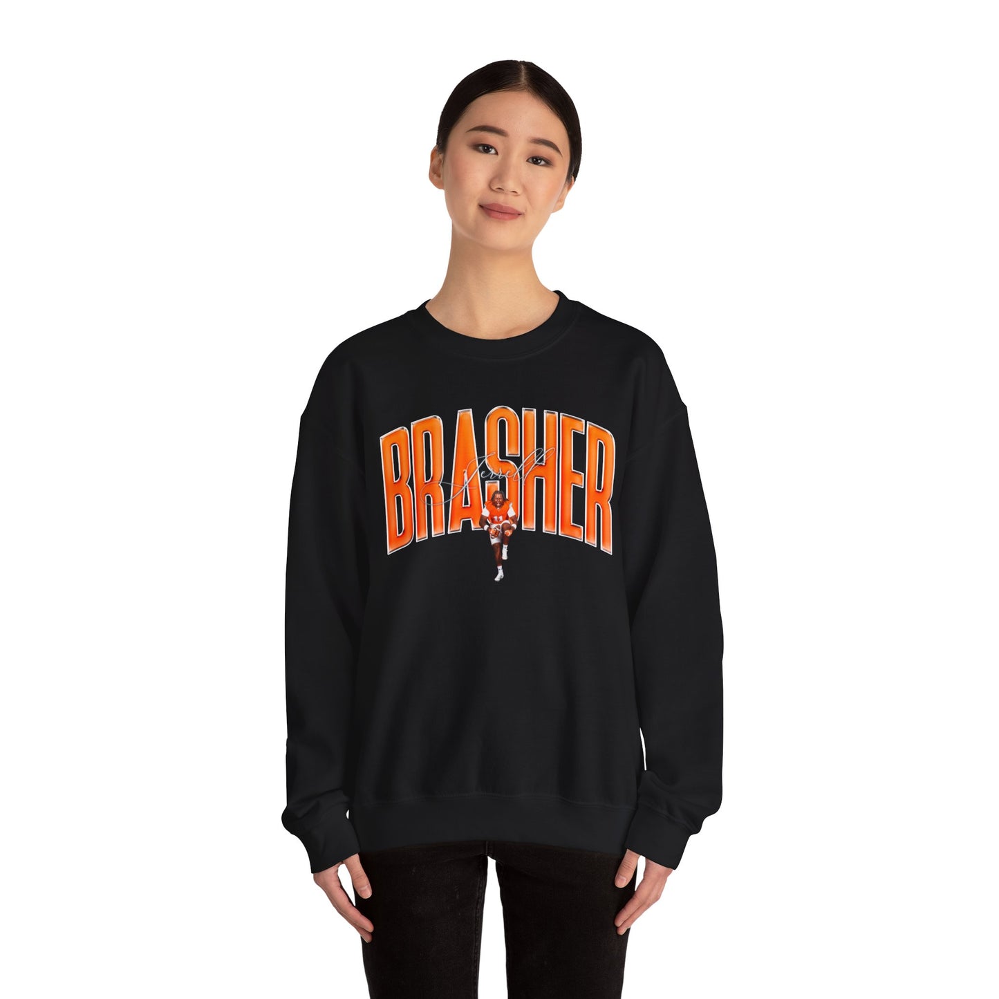 Jerrell Brasher Curved Combo Colored Crewneck Sweatshirt