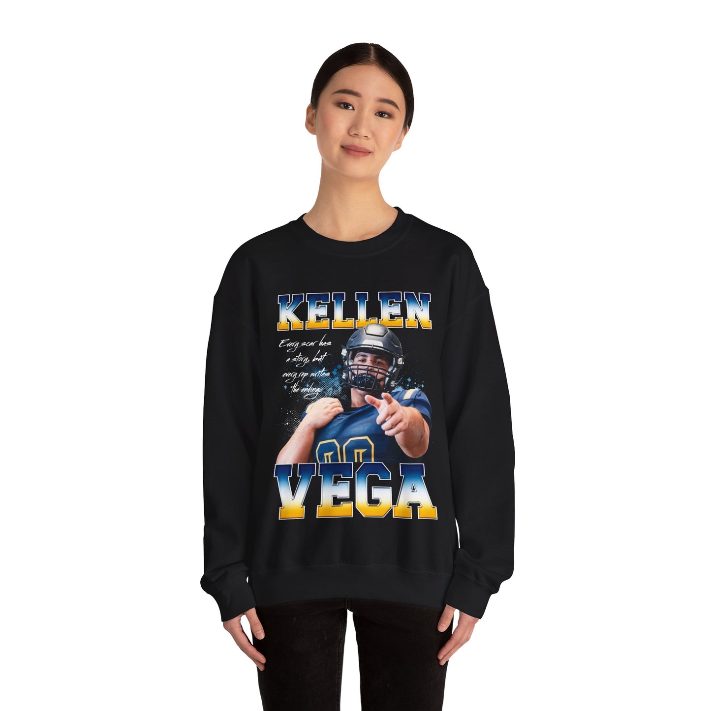Kellen Vega Featured Quote Crewneck Sweatshirt