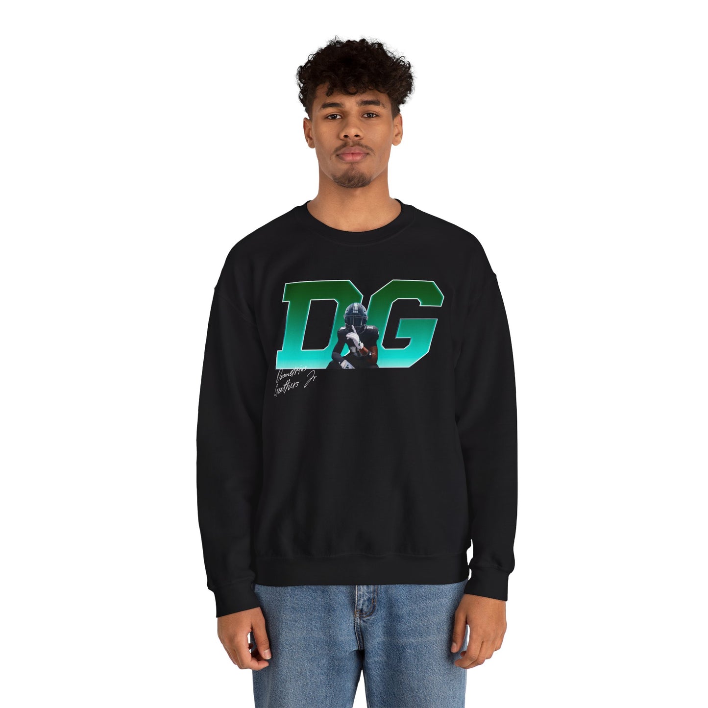 Demetrius Geathers Jr. Big Initials Crewneck Sweatshirt