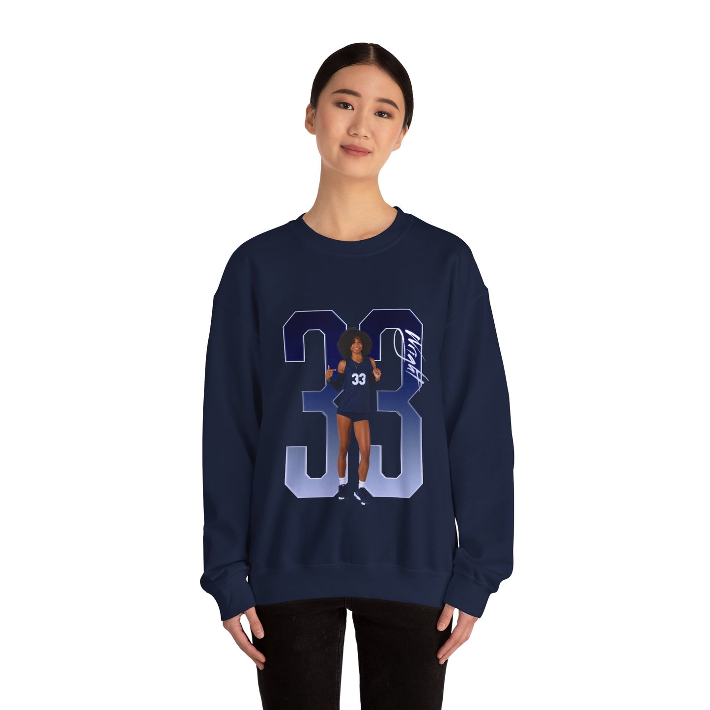 Kennedi Wright Player Icon Number Crewneck Sweatshirt