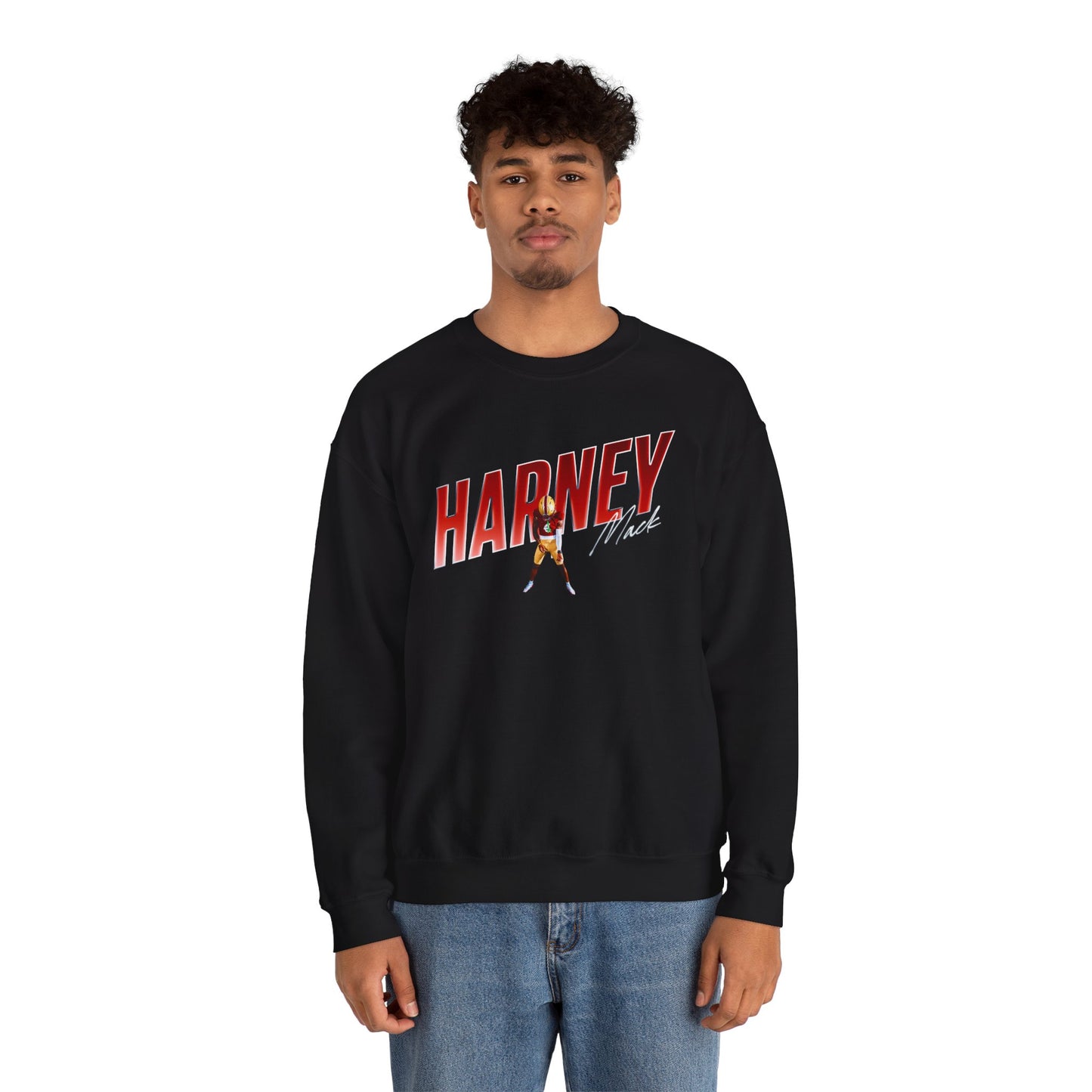 Mack Harney Cursive Combo Colored Crewneck Sweatshirt