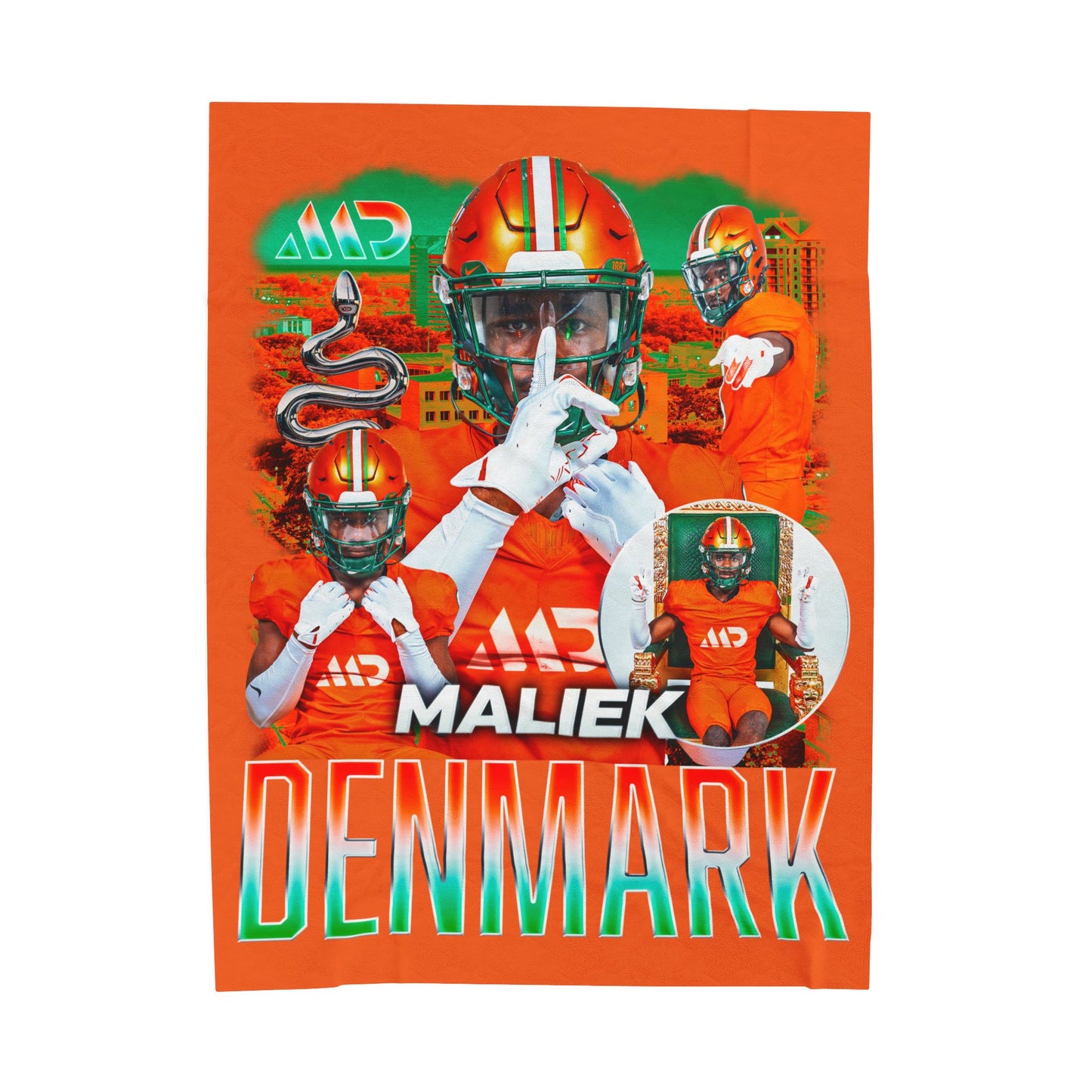 Maliek Denmark 60"-80" Plush Blanket
