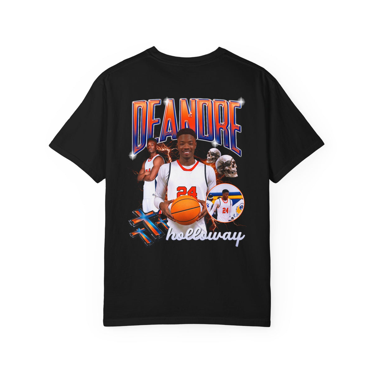 Deandre Holloway Logo Front & Back Premium Tee