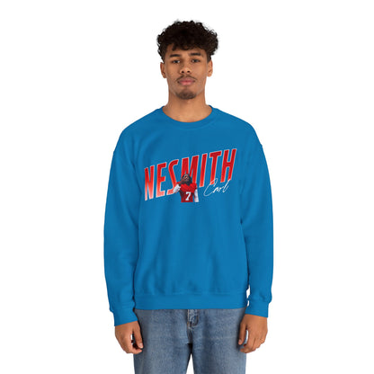 Carl Nesmith Cursive Combo Colored Crewneck Sweatshirt