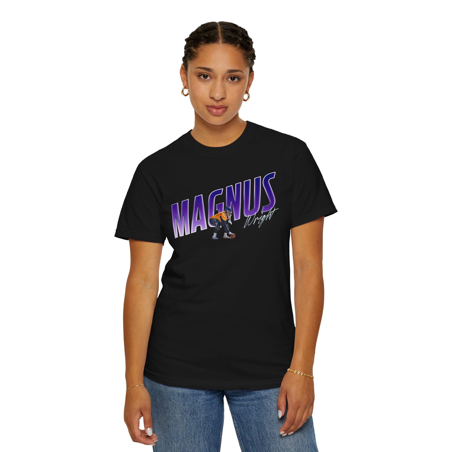 Magnus Wright Cursive Combo Colored Premium Tee