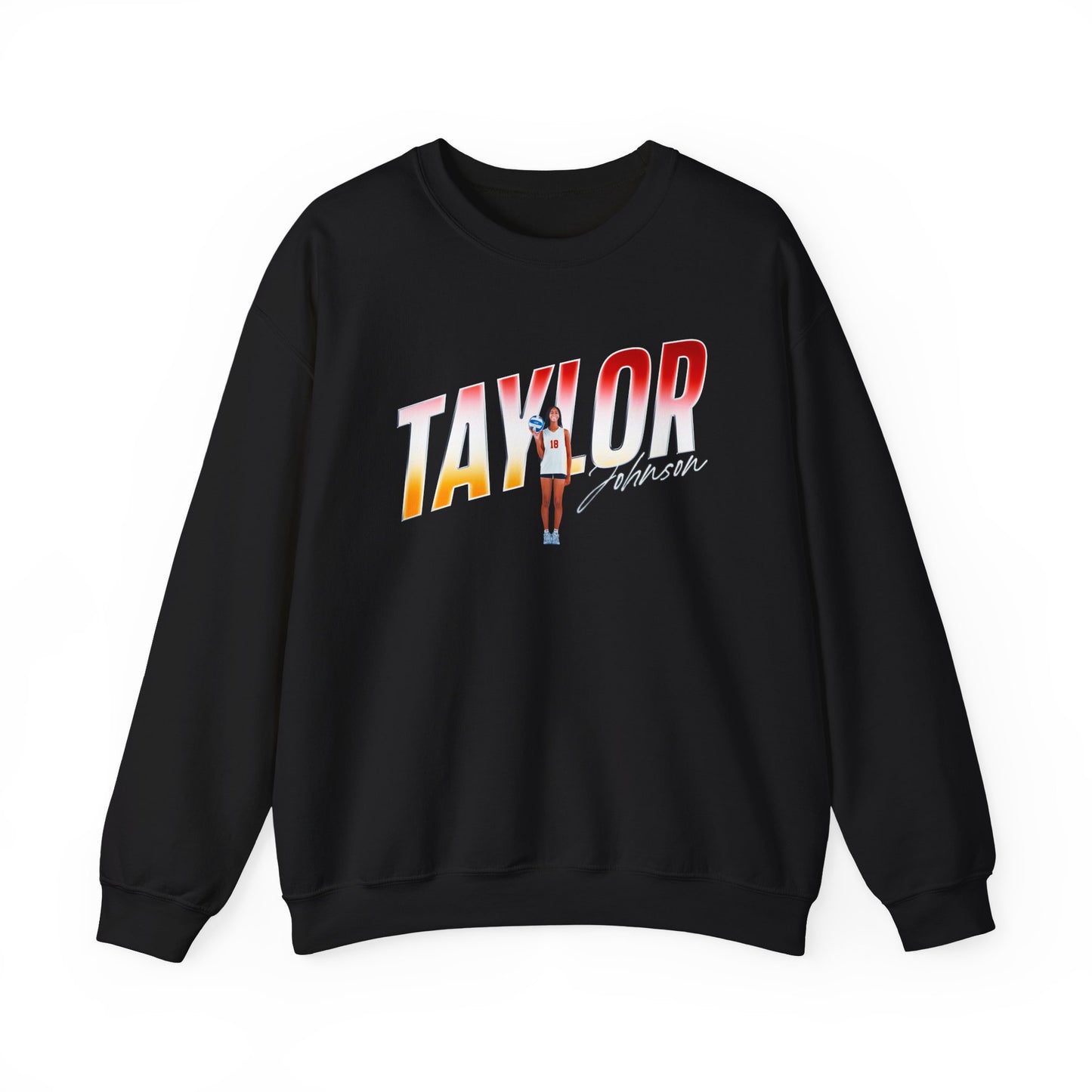 Taylor Johnson Cursive Combo Crewneck Sweatshirt
