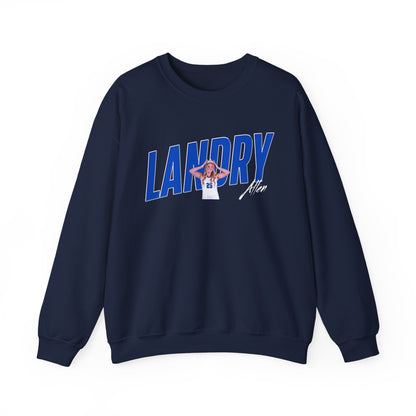 Landry Allen Cursive Combo Colored Crewneck Sweatshirt