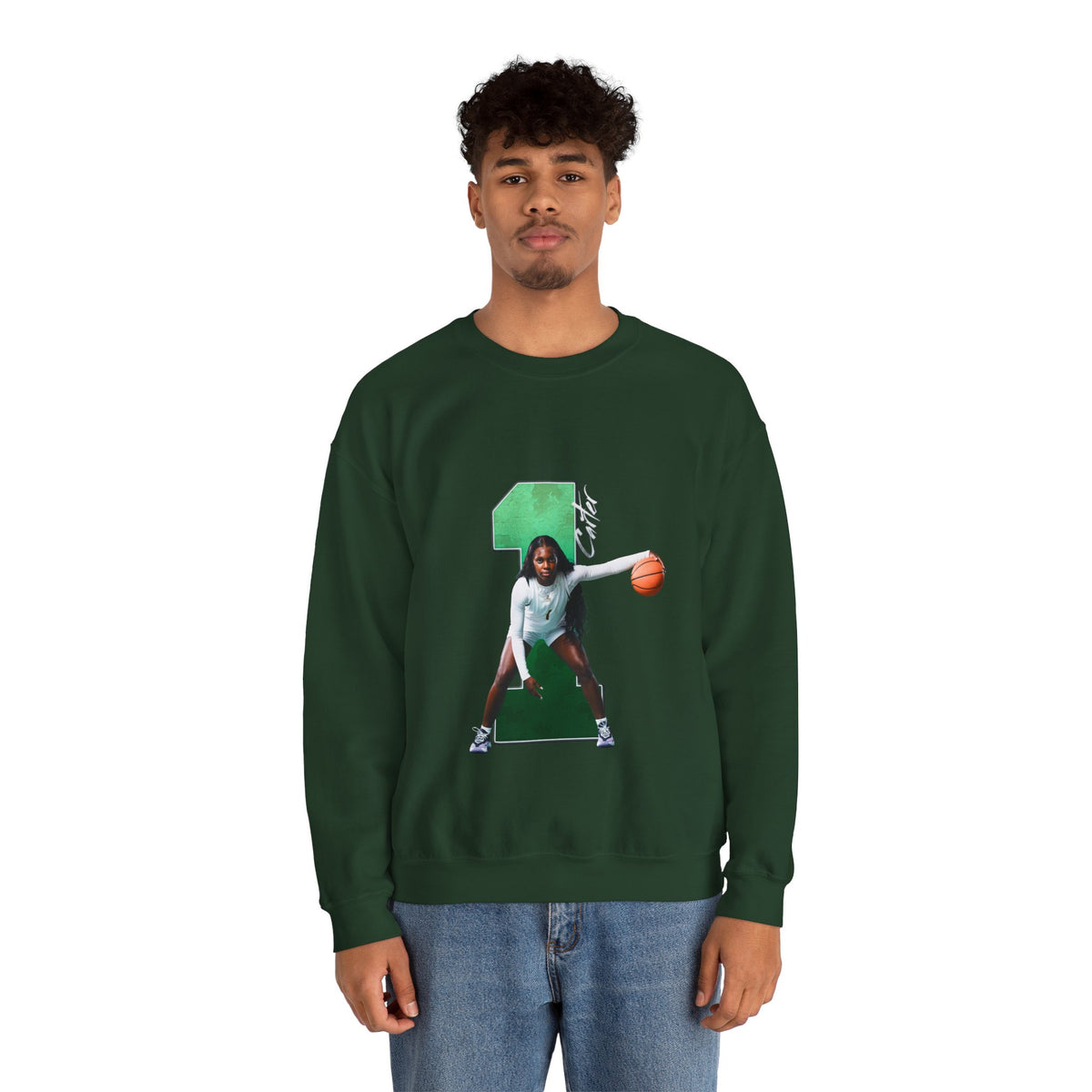 Eleecia Carter Player Icon Number Crewneck Sweatshirt