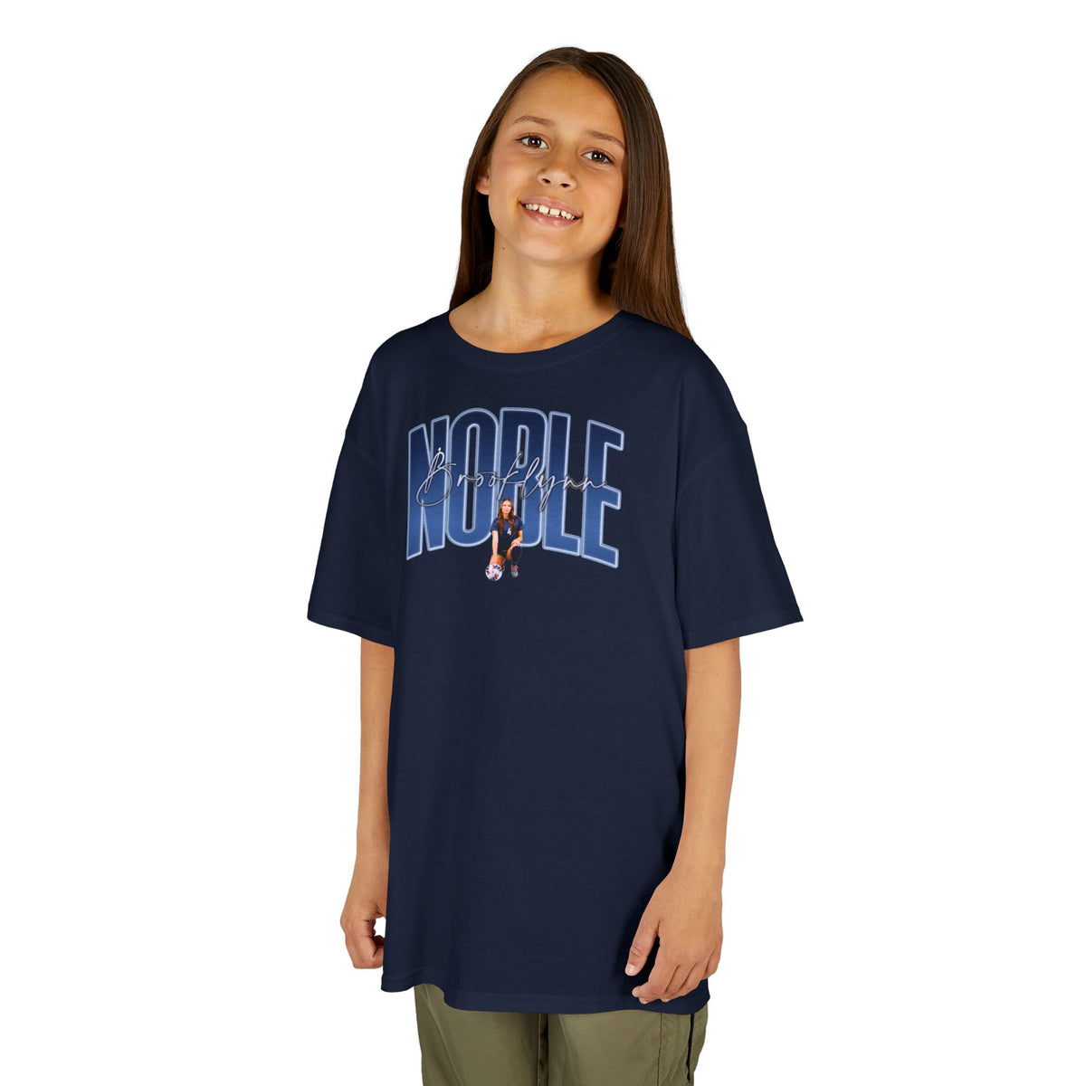 Brooklynn Noble Curved Combo Colored Kids Tee