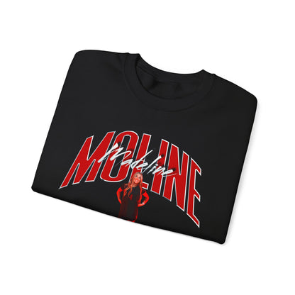 Madeline Moline Curved Combo Colored Crewneck Sweatshirt