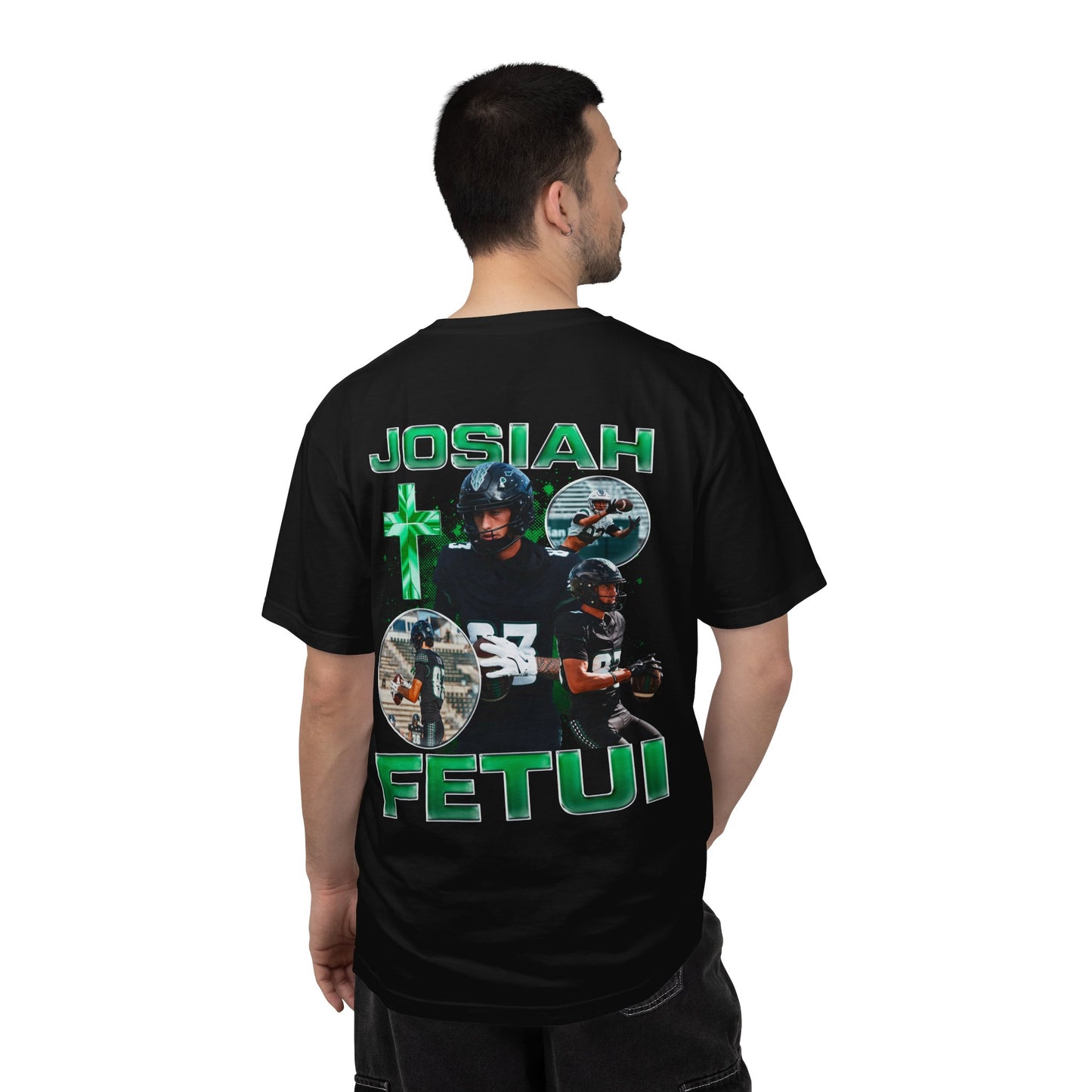 Josiah Fetui Logo Front & Back Premium Tee