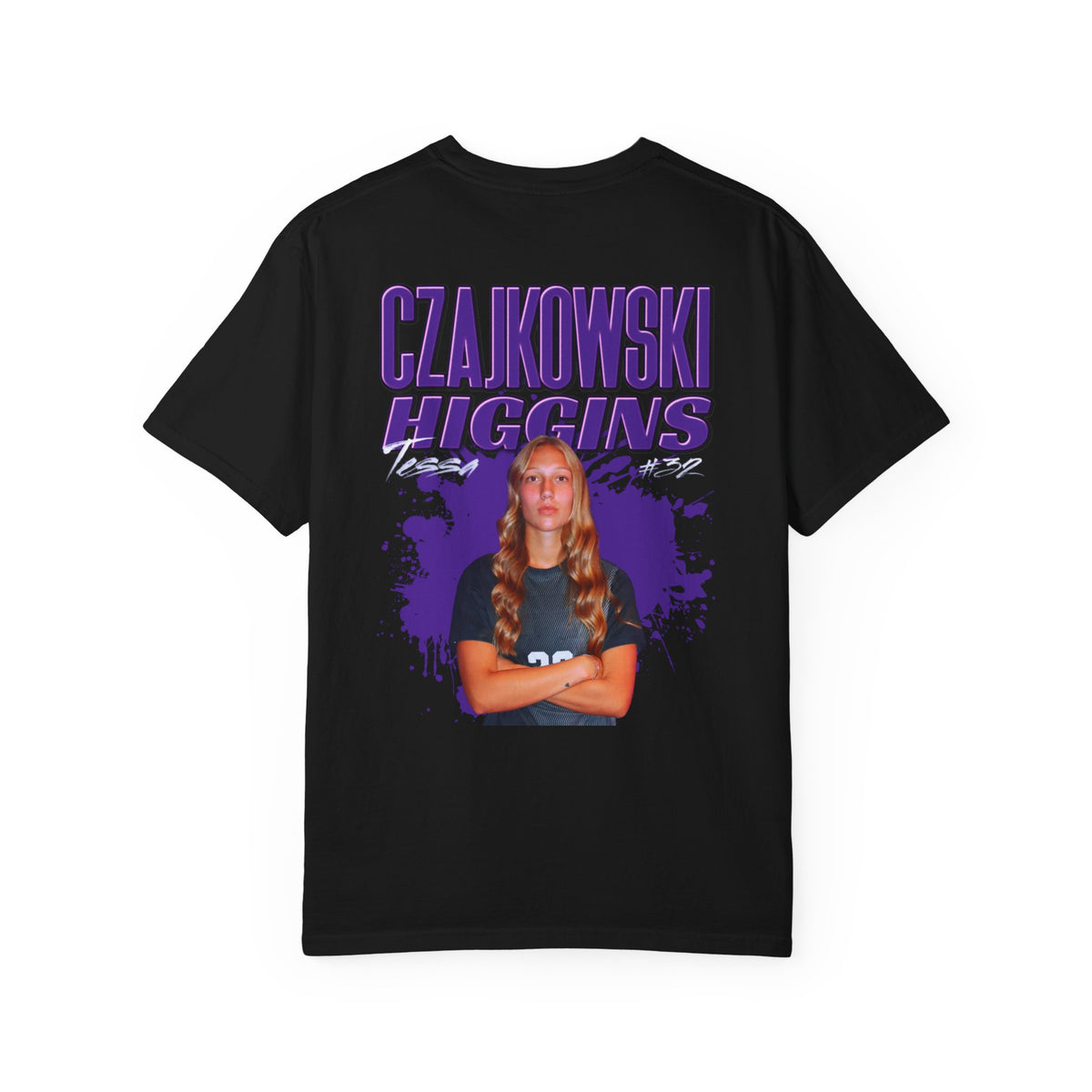 Tessa Czajkowski Higgins Logo Front & Back Premium Tee
