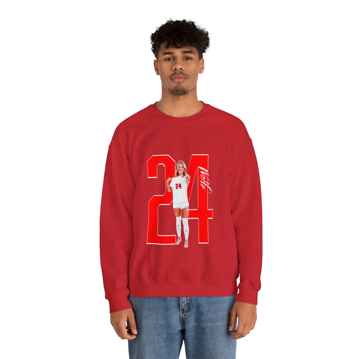 Ashley Wolfe Player Icon Number Crewneck Sweatshirt
