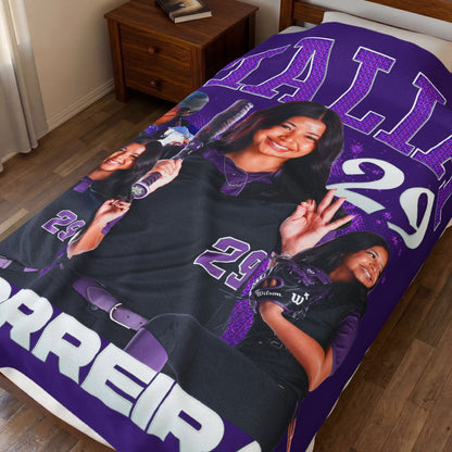 Malia Morreira First Name Highlight 60"-80" Plush Blanket