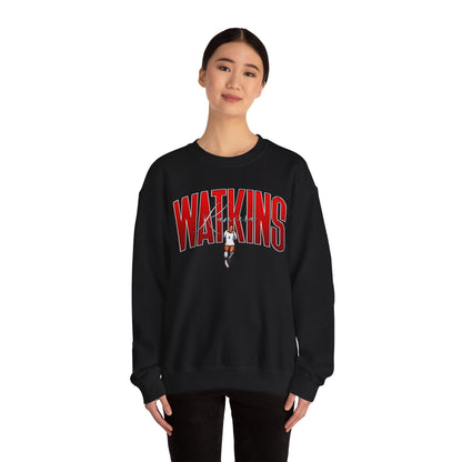 Kamiera Watkins Curved Combo Colored Crewneck Sweatshirt
