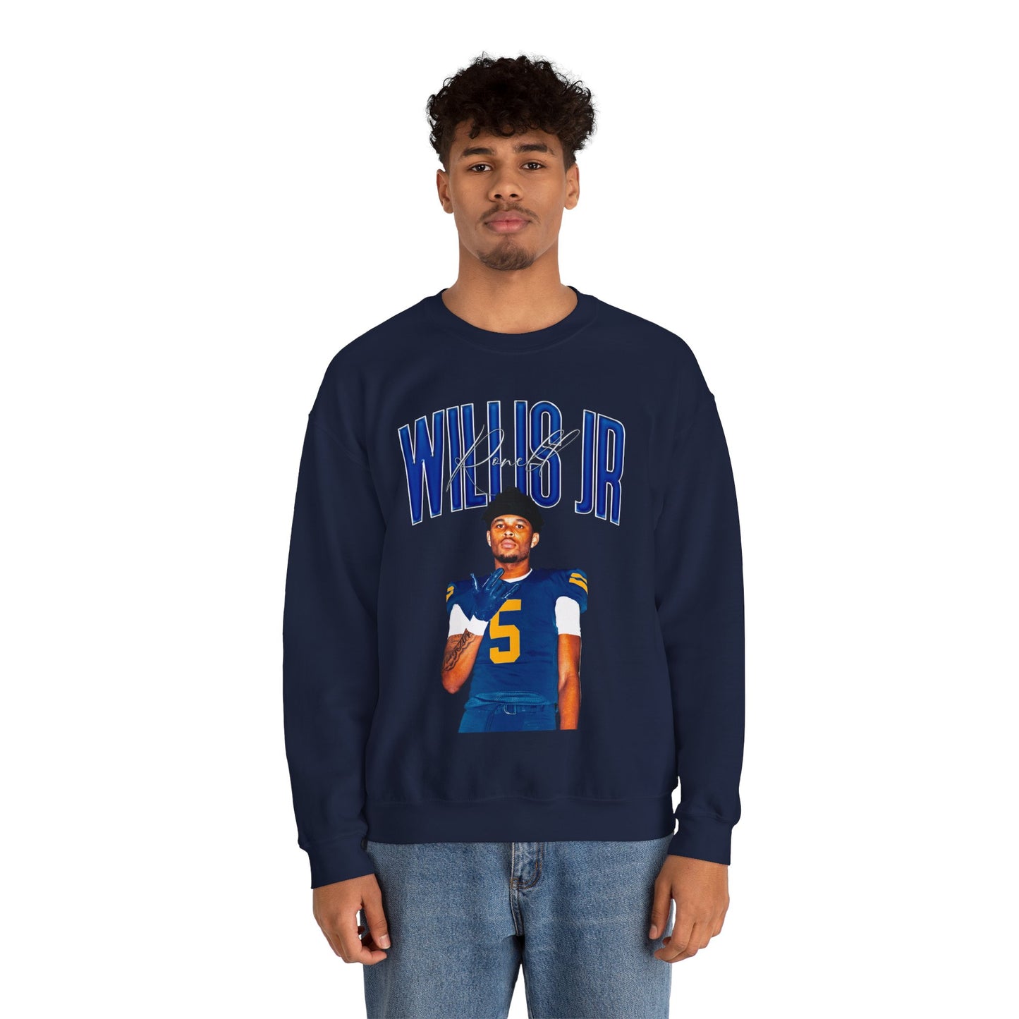 Ronell Willis Jr. Big Last Name Crewneck Sweatshirt