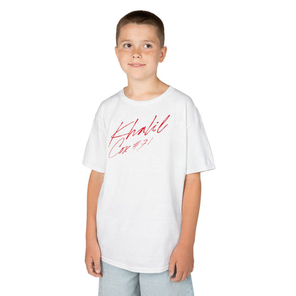 Khalil Cox Cursive Name & Number Kids Tee