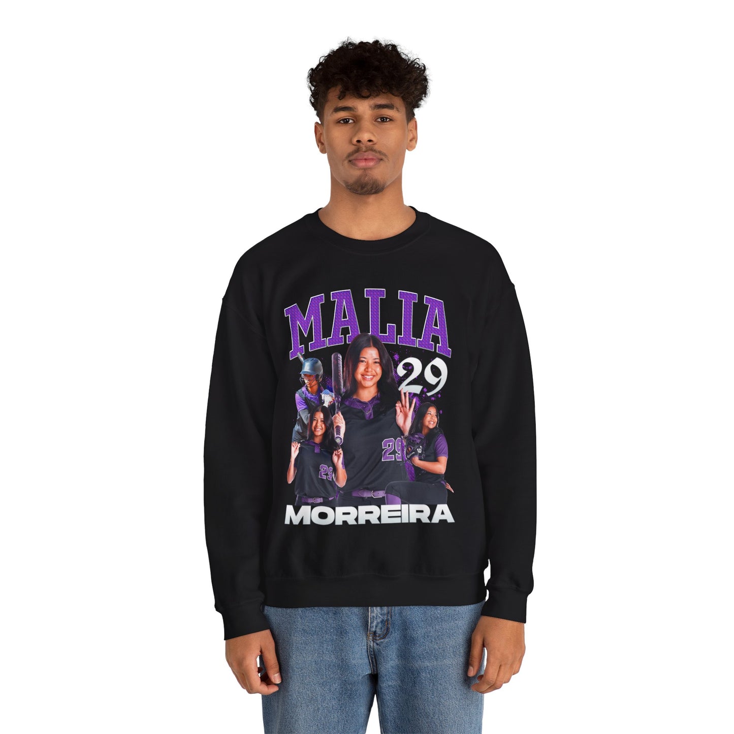 Malia Morreira First Name Highlight Crewneck Sweatshirt