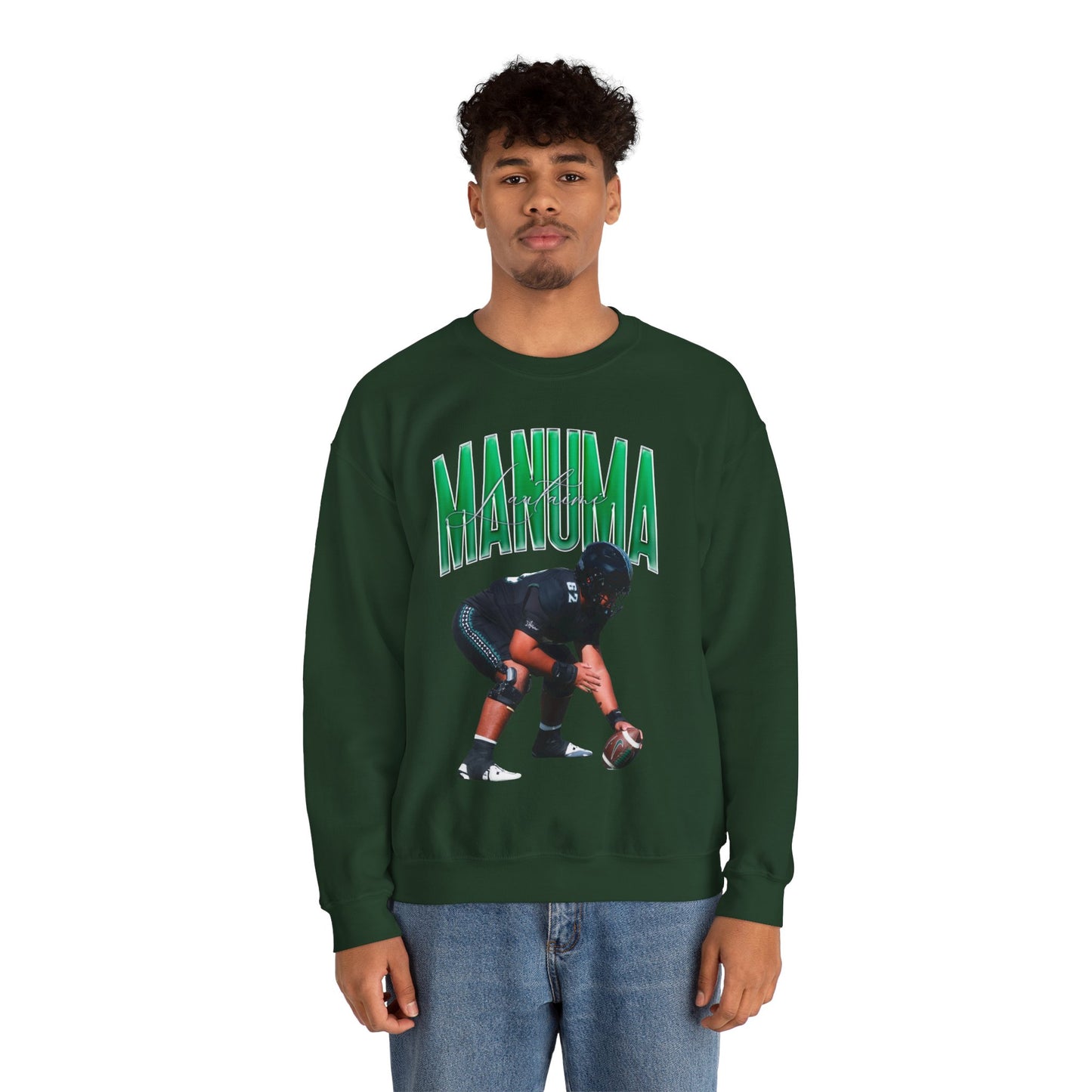 Lautaimi Manuma Curved Combo Colored Crewneck Sweatshirt
