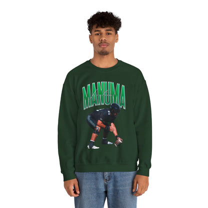 Lautaimi Manuma Curved Combo Colored Crewneck Sweatshirt