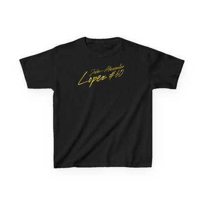 John-Alexander Lopez Cursive Name & Number Kids Tee