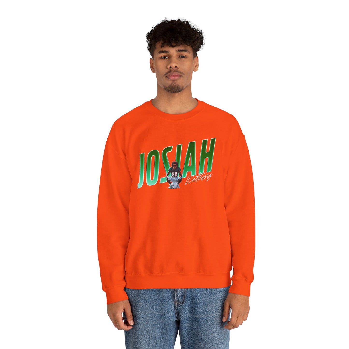 Josiah Watkins Cursive Combo Colored Crewneck Sweatshirt