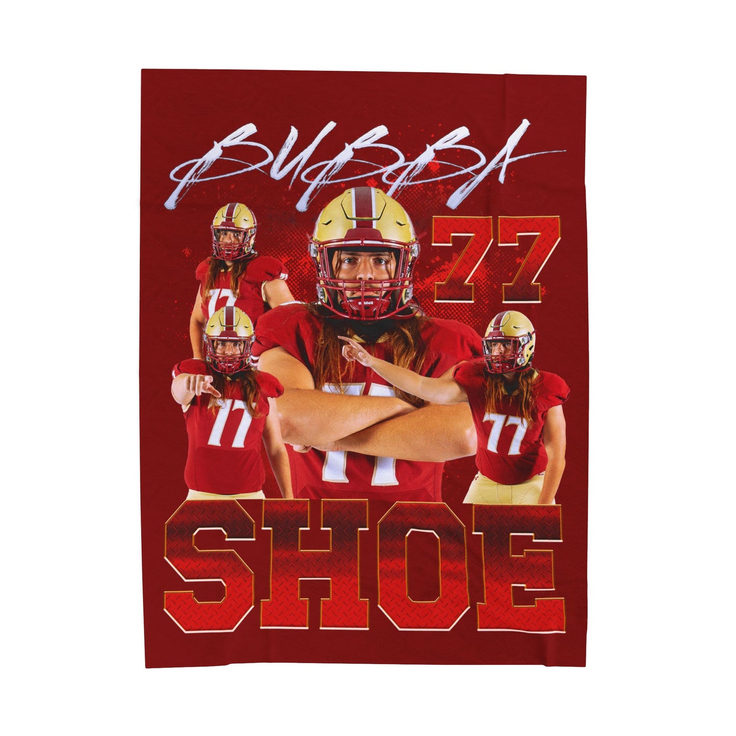 Bubba Shoe 60"-80" Plush Blanket