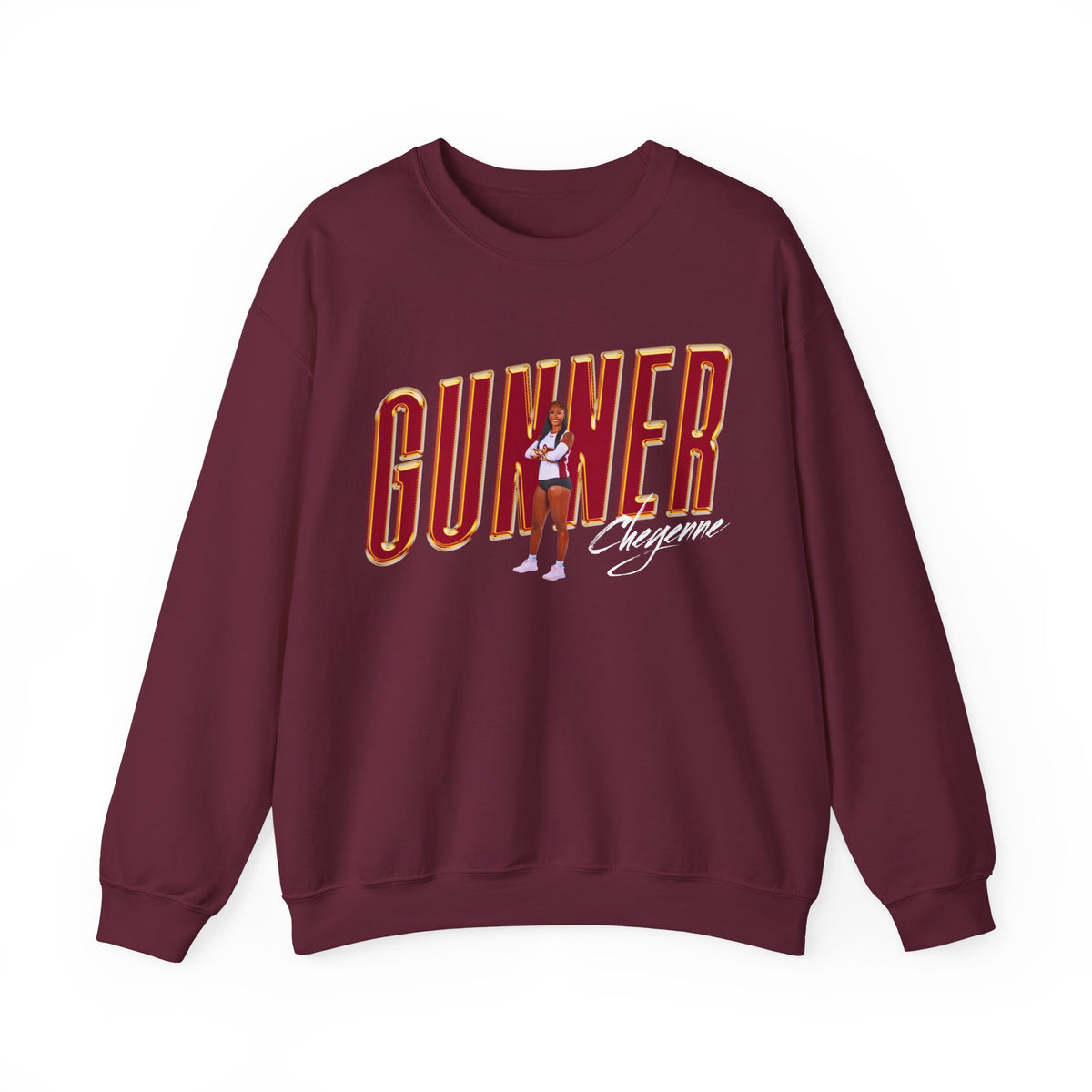 Cheyenne Gunner Cursive Combo Crewneck Sweatshirt