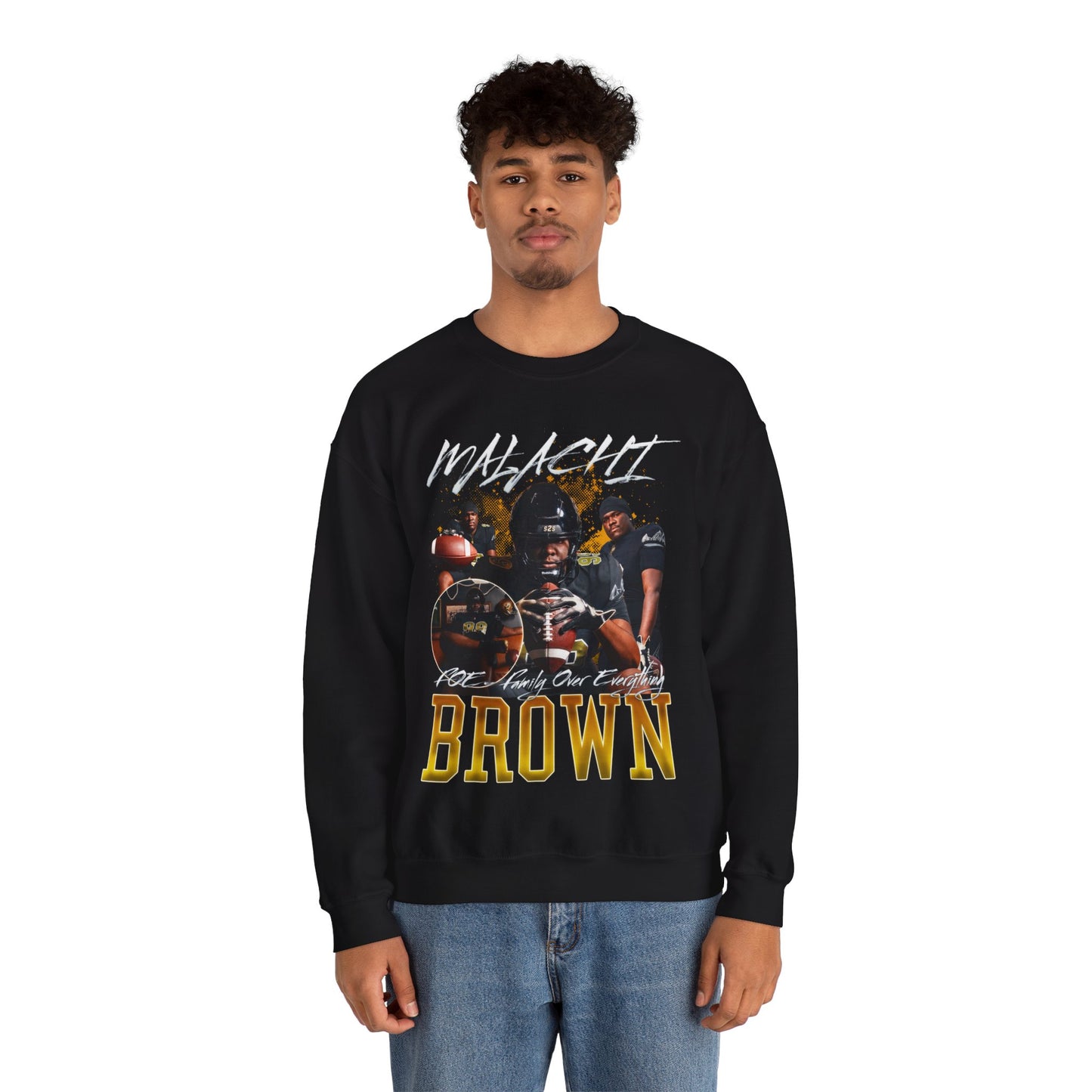 Malachi Brown Crewneck Sweatshirt