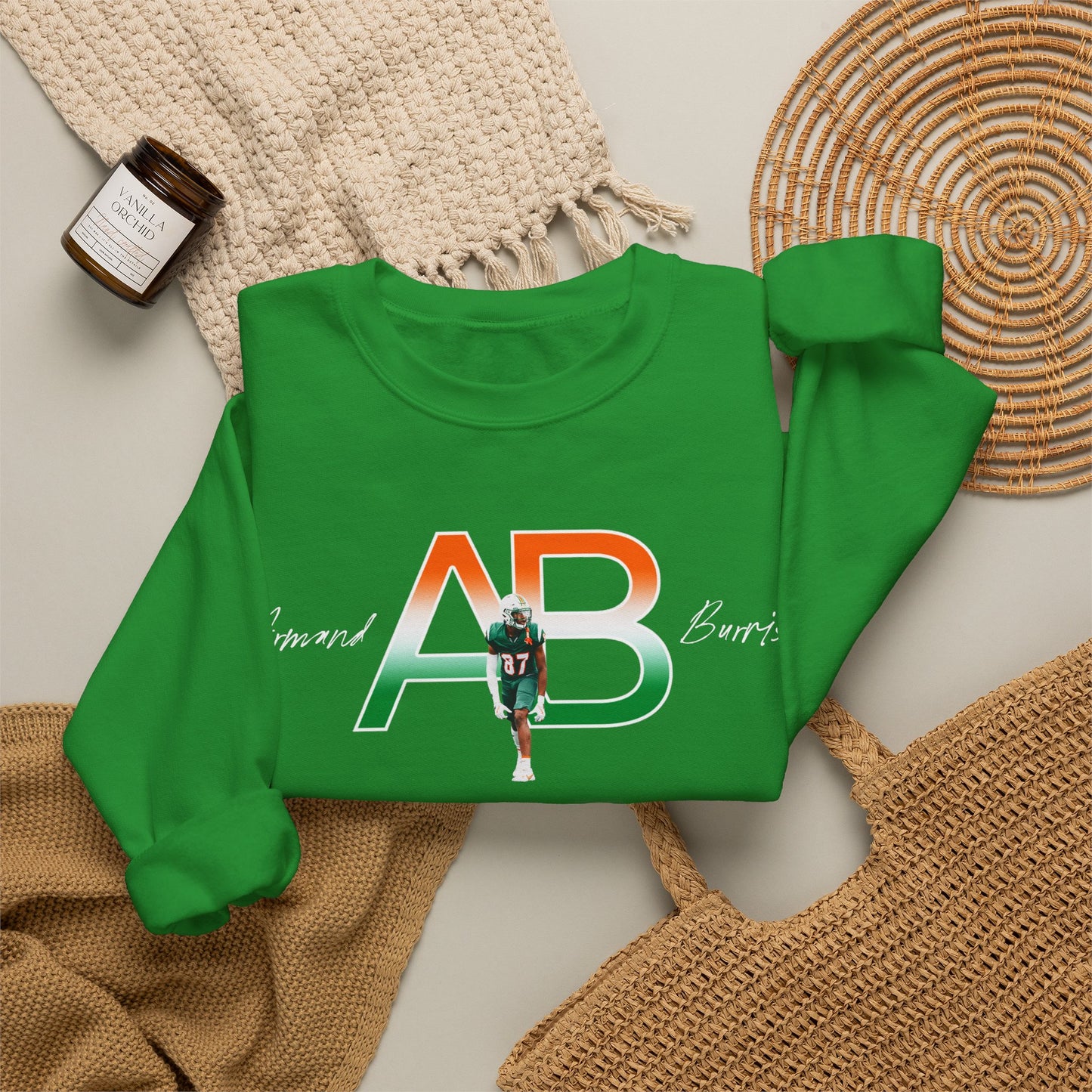 Armand Burris Featured Logo Crewneck Sweatshirt
