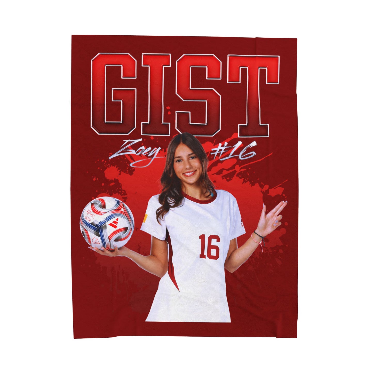 Zoey Gist 60"-80" Plush Blanket