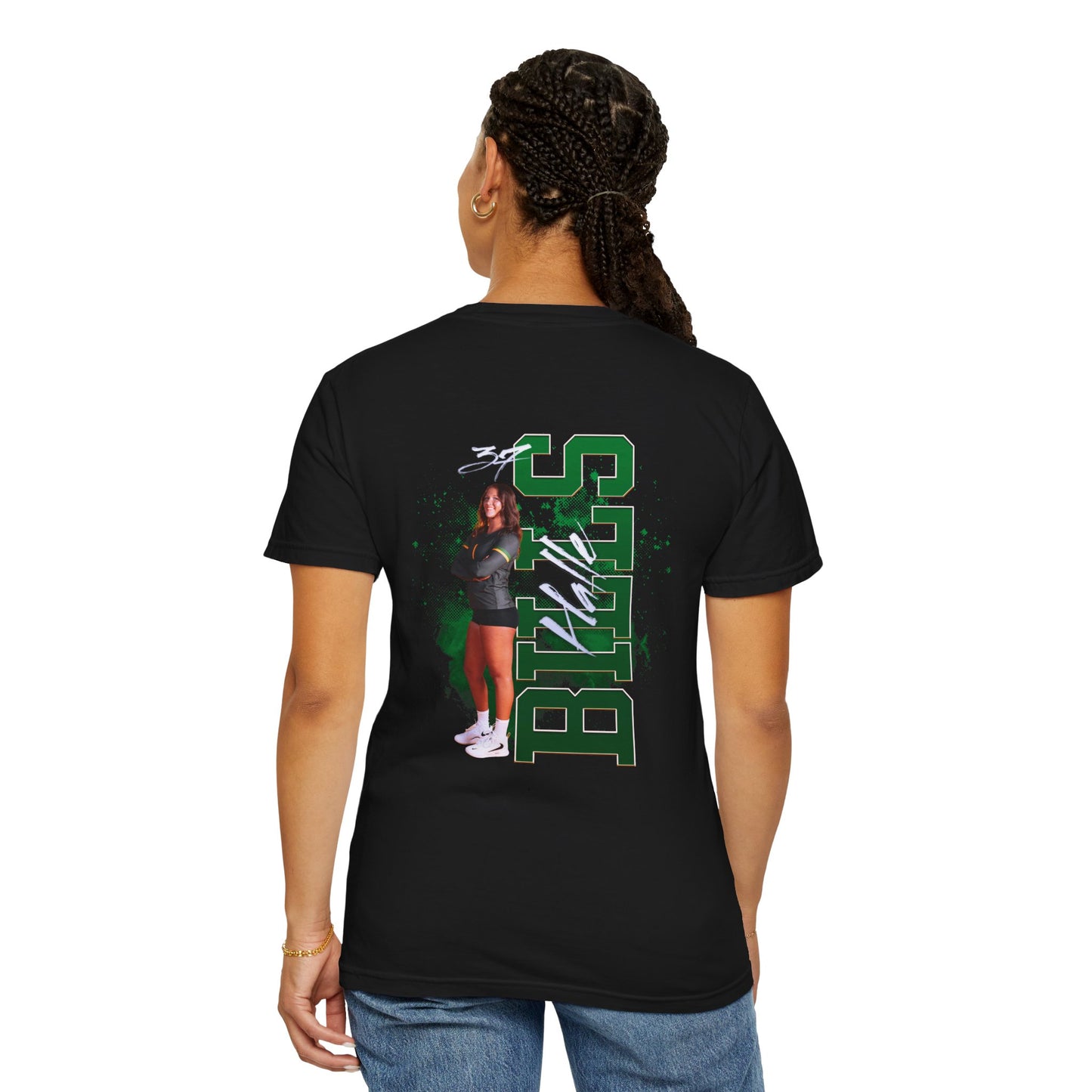 Halle Bills Logo Front & Back Premium Tee