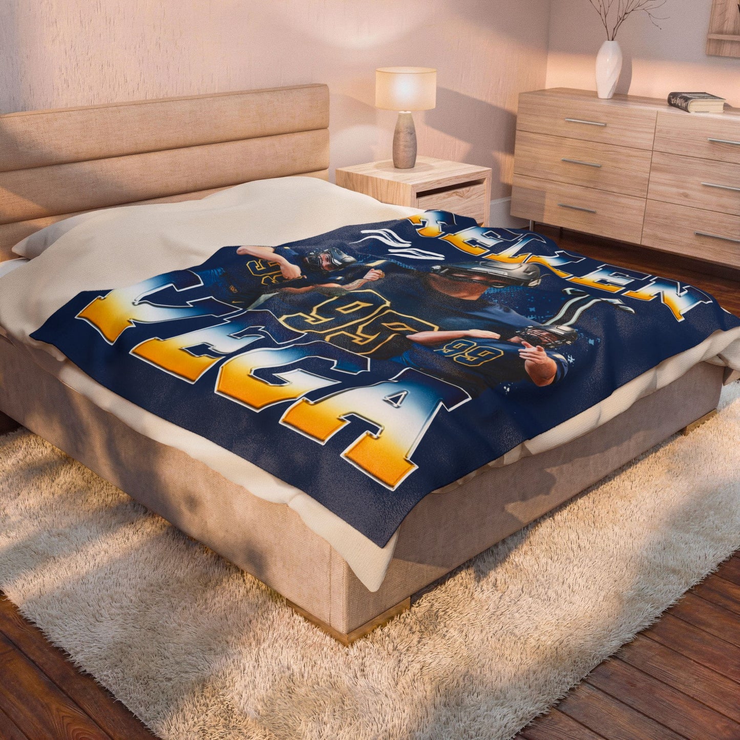 Kellen Vega 60"-80" Plush Blanket