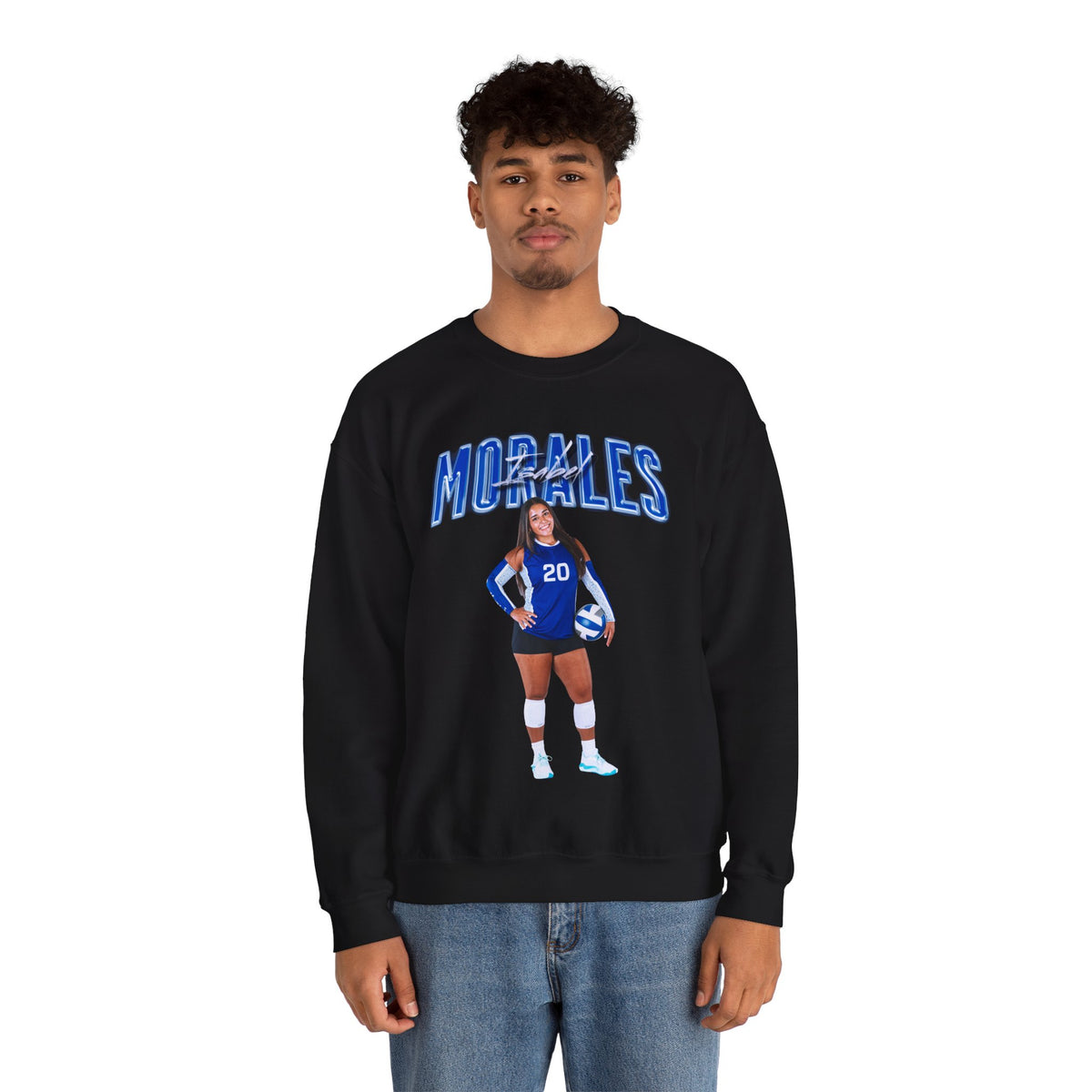 Isabel Morales Big Last Name Crewneck Sweatshirt