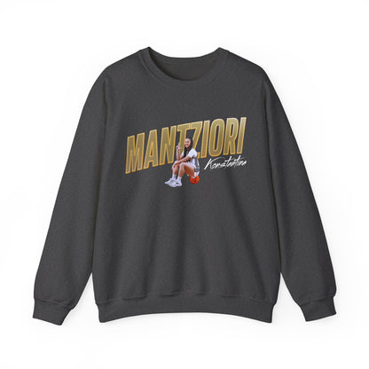 Konstantina Mantziori Cursive Combo Colored Crewneck Sweatshirt