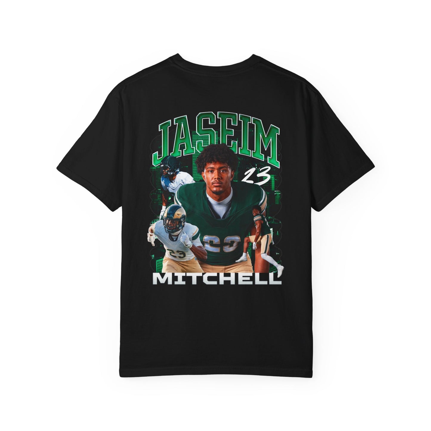 Jaseim Mitchell Logo Front & Back Premium Tee